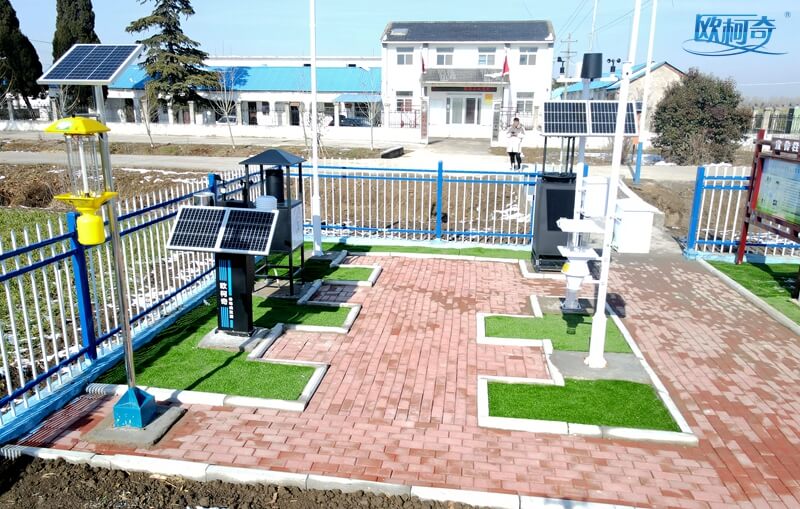 安徽蚌埠引进多多28智能设备建立病虫害智能预警监测站